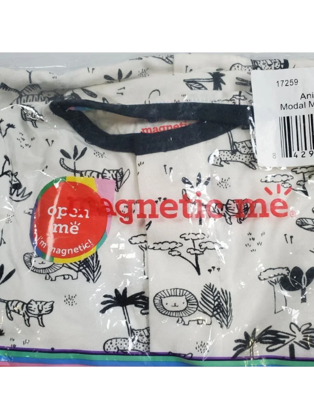 Magnetic Me Modal Magnetic Footie One Piece Toddler Size 6 - 9 M NWT Animal